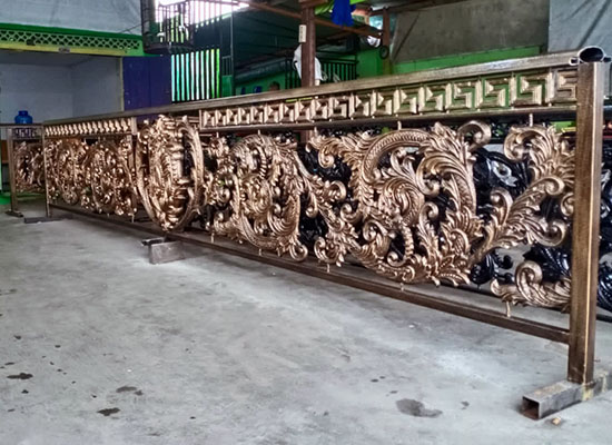 Pagar Klasik Palembang, Bengkel las Kharisma Baja, Jasa konstruksi dan bangunan. bengkel las, kharisma baja, pagar baja, pagar klasik, pagar balkon, reling tangga, tralis, baja ringan