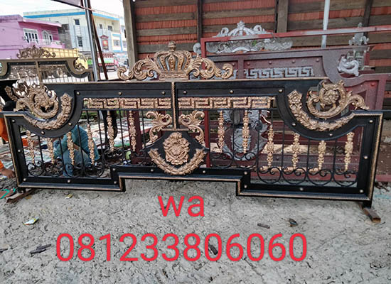 Pagar Klasik Palembang, Bengkel las Kharisma Baja, Jasa konstruksi dan bangunan. bengkel las, kharisma baja, pagar baja, pagar klasik, pagar balkon, reling tangga, tralis, baja ringan