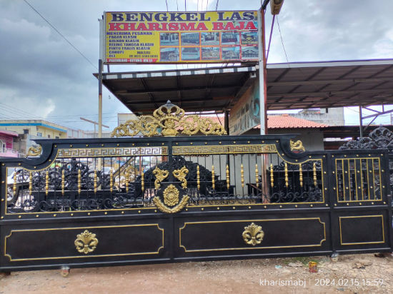 Pagar Klasik Palembang, Bengkel las Kharisma Baja, Jasa konstruksi dan bangunan. bengkel las, kharisma baja, pagar baja, pagar klasik, pagar balkon, reling tangga, tralis, baja ringan