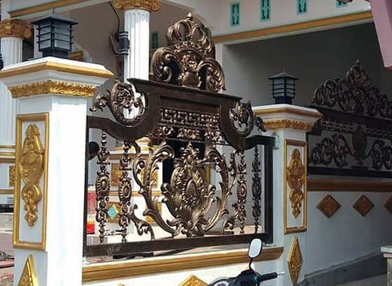 Pagar Klasik Palembang, Bengkel las Kharisma Baja, Jasa konstruksi dan bangunan. bengkel las, kharisma baja, pagar baja, pagar klasik, pagar balkon, reling tangga, tralis, baja ringan