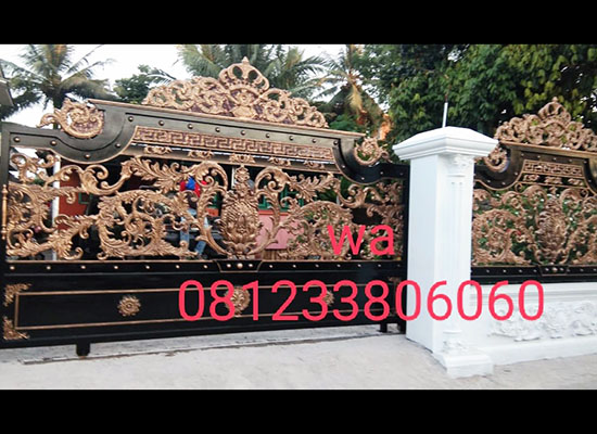 Pagar Klasik Palembang, Bengkel las Kharisma Baja, Jasa konstruksi dan bangunan. bengkel las, kharisma baja, pagar baja, pagar klasik, pagar balkon, reling tangga, tralis, baja ringan