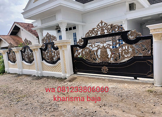 Pagar Klasik Palembang, Bengkel las Kharisma Baja, Jasa konstruksi dan bangunan. bengkel las, kharisma baja, pagar baja, pagar klasik, pagar balkon, reling tangga, tralis, baja ringan