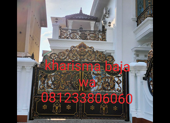 Pagar Klasik Palembang, Bengkel las Kharisma Baja, Jasa konstruksi dan bangunan. bengkel las, kharisma baja, pagar baja, pagar klasik, pagar balkon, reling tangga, tralis, baja ringan