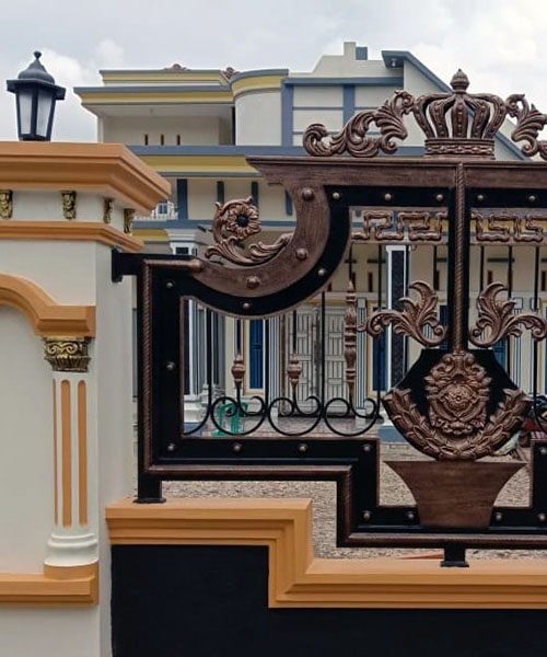 Pagar Klasik Palembang, Bengkel las Kharisma Baja, Jasa konstruksi dan bangunan. bengkel las, kharisma baja, pagar baja, pagar klasik, pagar balkon, reling tangga, tralis, baja ringan